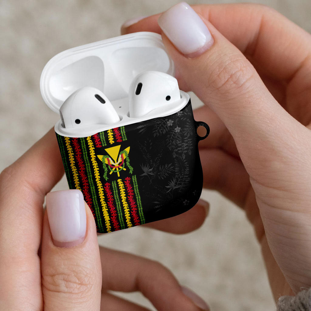 Hawaii Lei Kanaka Maoli Flag AirPods Case Tropical Vibes LT05 - Polynesian Pride