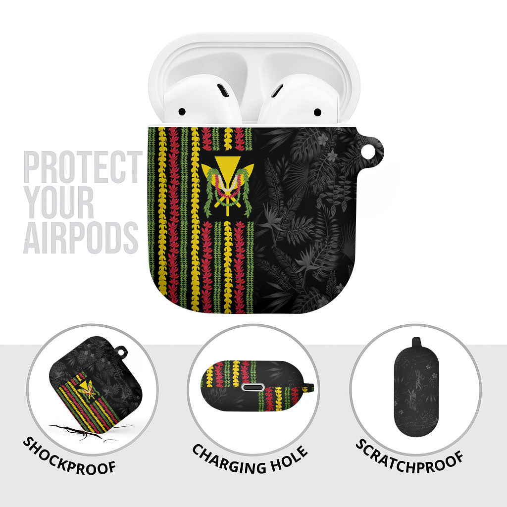 Hawaii Lei Kanaka Maoli Flag AirPods Case Tropical Vibes LT05 - Polynesian Pride