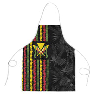 Hawaii Lei Kanaka Maoli Flag Apron Tropical Vibes LT05 Black - Polynesian Pride