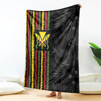 Hawaii Lei Kanaka Maoli Flag Blanket Tropical Vibes LT05 - Polynesian Pride
