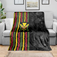 Hawaii Lei Kanaka Maoli Flag Blanket Tropical Vibes LT05 - Polynesian Pride