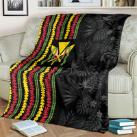 Hawaii Lei Kanaka Maoli Flag Blanket Tropical Vibes LT05 - Polynesian Pride