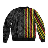 Hawaii Lei Kanaka Maoli Flag Bomber Jacket Tropical Vibes LT05 - Polynesian Pride