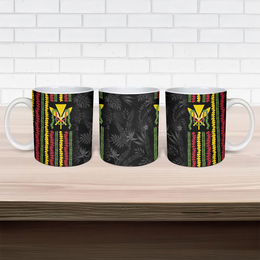 Hawaii Lei Kanaka Maoli Flag Ceramic Mug Tropical Vibes LT05 - Polynesian Pride