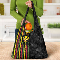 Hawaii Lei Kanaka Maoli Flag Grocery Bag Tropical Vibes LT05 - Polynesian Pride