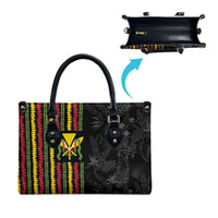 Hawaii Lei Kanaka Maoli Flag Leather Bag Tropical Vibes LT05 - Polynesian Pride