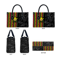 Hawaii Lei Kanaka Maoli Flag Leather Bag Tropical Vibes LT05 - Polynesian Pride