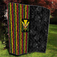Hawaii Lei Kanaka Maoli Flag Quilt Tropical Vibes LT05 - Polynesian Pride