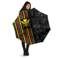 Hawaii Lei Kanaka Maoli Flag Umbrella Tropical Vibes LT05 - Polynesian Pride