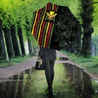 Hawaii Lei Kanaka Maoli Flag Umbrella Tropical Vibes LT05 - Polynesian Pride