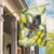 New Zealand Piwakawaka Fantail Bird Garden Flag With Kowhai Flowers