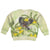 New Zealand Piwakawaka Fantail Bird Kid Ugly Christmas Sweater With Kowhai Flowers