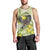 New Zealand Piwakawaka Fantail Bird Men Tank Top With Kowhai Flowers