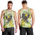 New Zealand Piwakawaka Fantail Bird Men Tank Top With Kowhai Flowers