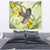 New Zealand Piwakawaka Fantail Bird Tapestry With Kowhai Flowers