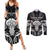 New Zealand Te Reo Maori Couples Matching Summer Maxi Dress and Long Sleeve Button Shirt Korero Maori Ai Au