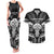 New Zealand Te Reo Maori Couples Matching Tank Maxi Dress and Hawaiian Shirt Korero Maori Ai Au