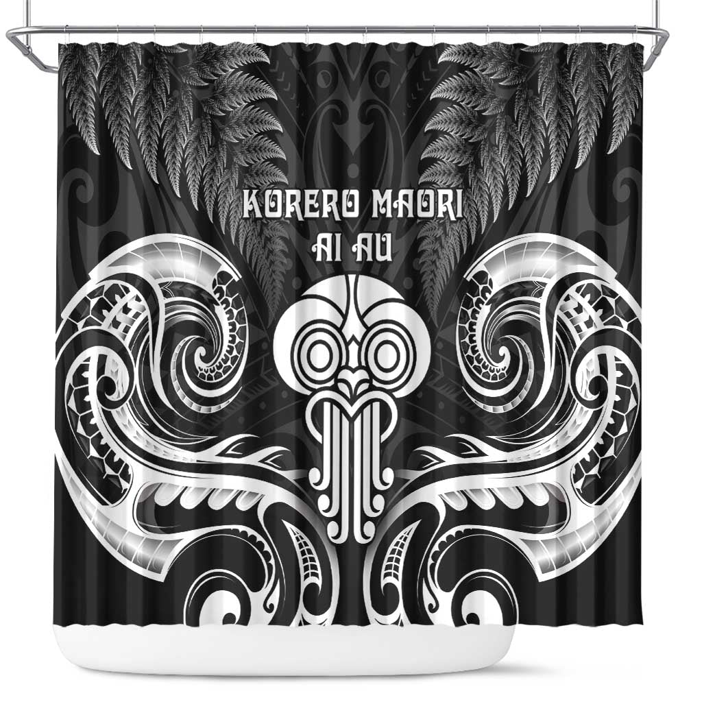 New Zealand Te Reo Maori Shower Curtain Korero Maori Ai Au