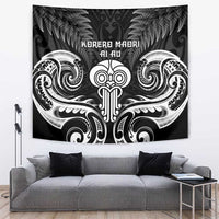 New Zealand Te Reo Maori Tapestry Korero Maori Ai Au LT05 Black - Polynesian Pride