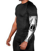New Caledonia Day Arm Sleeves Polynesian Curves White Color LT05 - Polynesian Pride