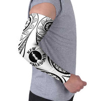 New Caledonia Day Arm Sleeves Polynesian Curves White Color LT05 - Polynesian Pride