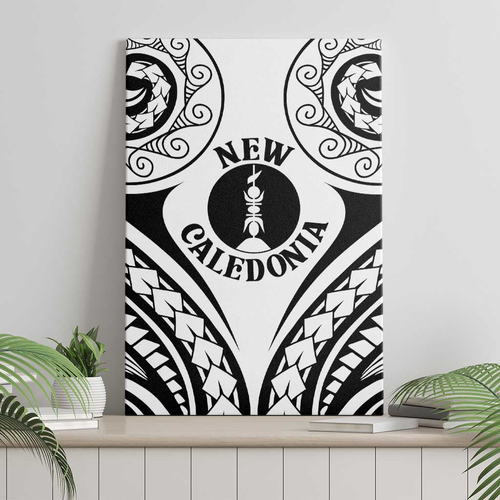 New Caledonia Day Canvas Wall Art Polynesian Curves White Color LT05 - Polynesian Pride