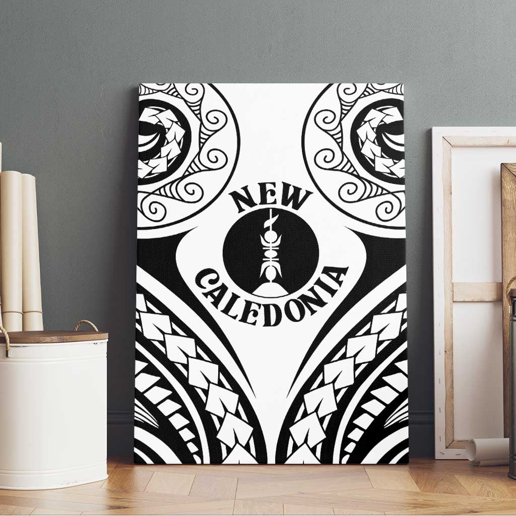 New Caledonia Day Canvas Wall Art Polynesian Curves White Color LT05 - Polynesian Pride