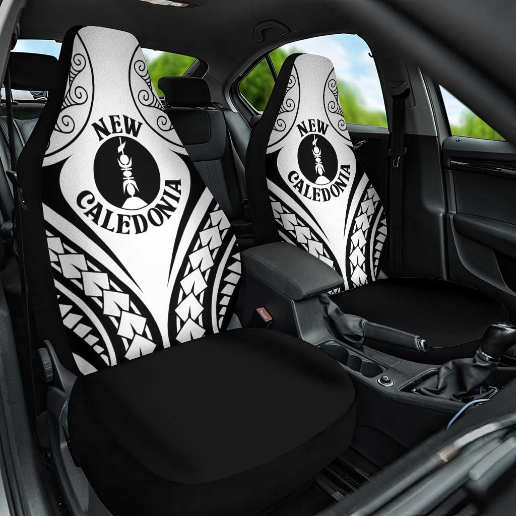 New Caledonia Day Car Seat Cover Polynesian Curves White Color LT05 One Size White - Polynesian Pride