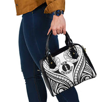 New Caledonia Day Shoulder Handbag Polynesian Curves White Color LT05 - Polynesian Pride