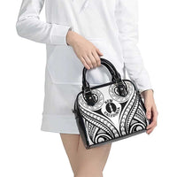 New Caledonia Day Shoulder Handbag Polynesian Curves White Color LT05 - Polynesian Pride