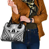 New Caledonia Day Shoulder Handbag Polynesian Curves White Color LT05 - Polynesian Pride