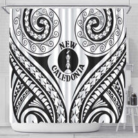 New Caledonia Day Shower Curtain Polynesian Curves White Color LT05 - Polynesian Pride