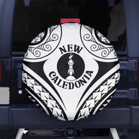 New Caledonia Day Spare Tire Cover Polynesian Curves White Color LT05 No hole White - Polynesian Pride
