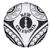 New Caledonia Day Spare Tire Cover Polynesian Curves White Color LT05 - Polynesian Pride
