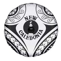 New Caledonia Day Spare Tire Cover Polynesian Curves White Color LT05 - Polynesian Pride