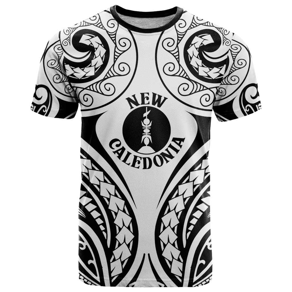 New Caledonia Day T Shirt Polynesian Curves White Color LT05 White - Polynesian Pride