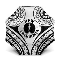 New Caledonia Day Umbrella Polynesian Curves White Color LT05 One Size Folded 11.42 inch Opened Diameter 37.4 inch White - Polynesian Pride