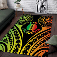 New Caledonia Day Area Rug Polynesian Curves Reggae Color LT05 Reggae - Polynesian Pride