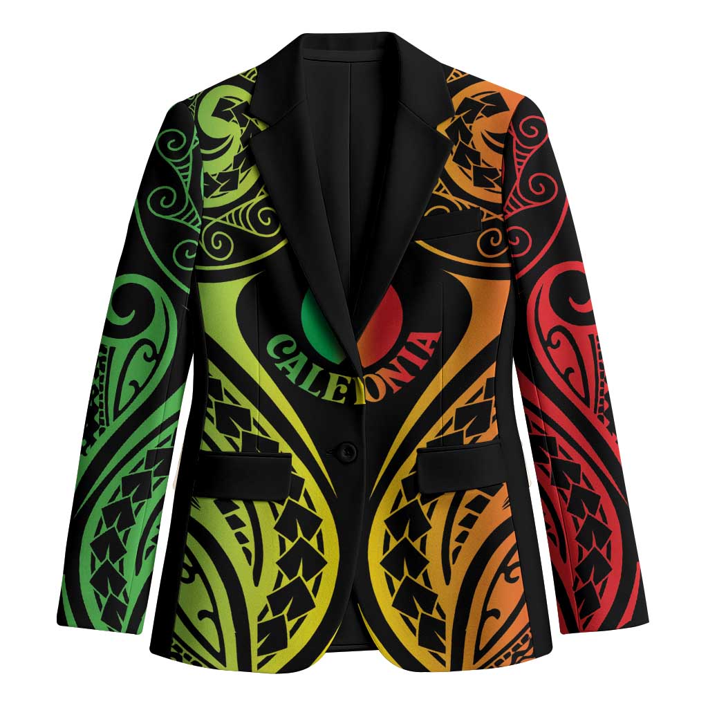 New Caledonia Day Blazer Polynesian Curves Reggae Color LT05 Unisex Reggae - Polynesian Pride