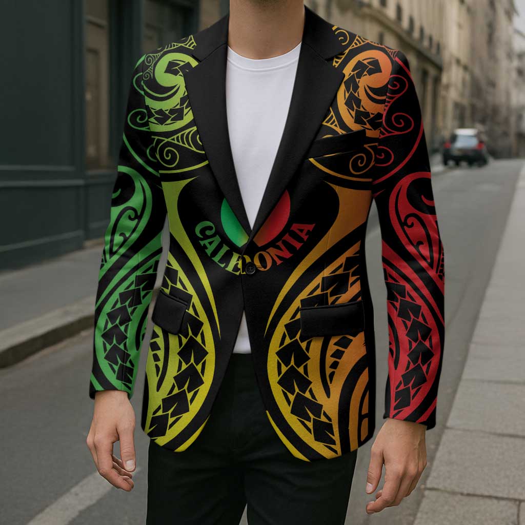 New Caledonia Day Blazer Polynesian Curves Reggae Color LT05 - Polynesian Pride