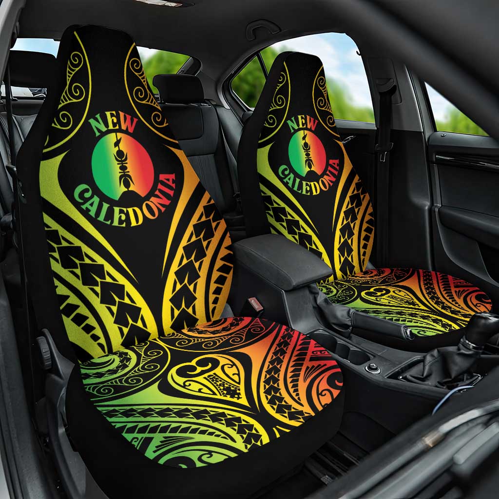 New Caledonia Day Car Seat Cover Polynesian Curves Reggae Color LT05 One Size Reggae - Polynesian Pride