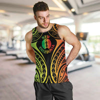 New Caledonia Day Men Tank Top Polynesian Curves Reggae Color LT05 Reggae - Polynesian Pride