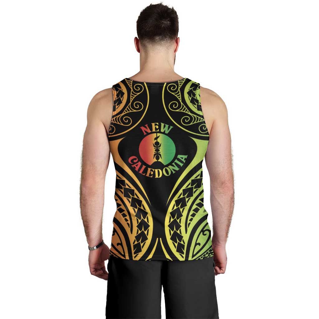 New Caledonia Day Men Tank Top Polynesian Curves Reggae Color LT05 - Polynesian Pride