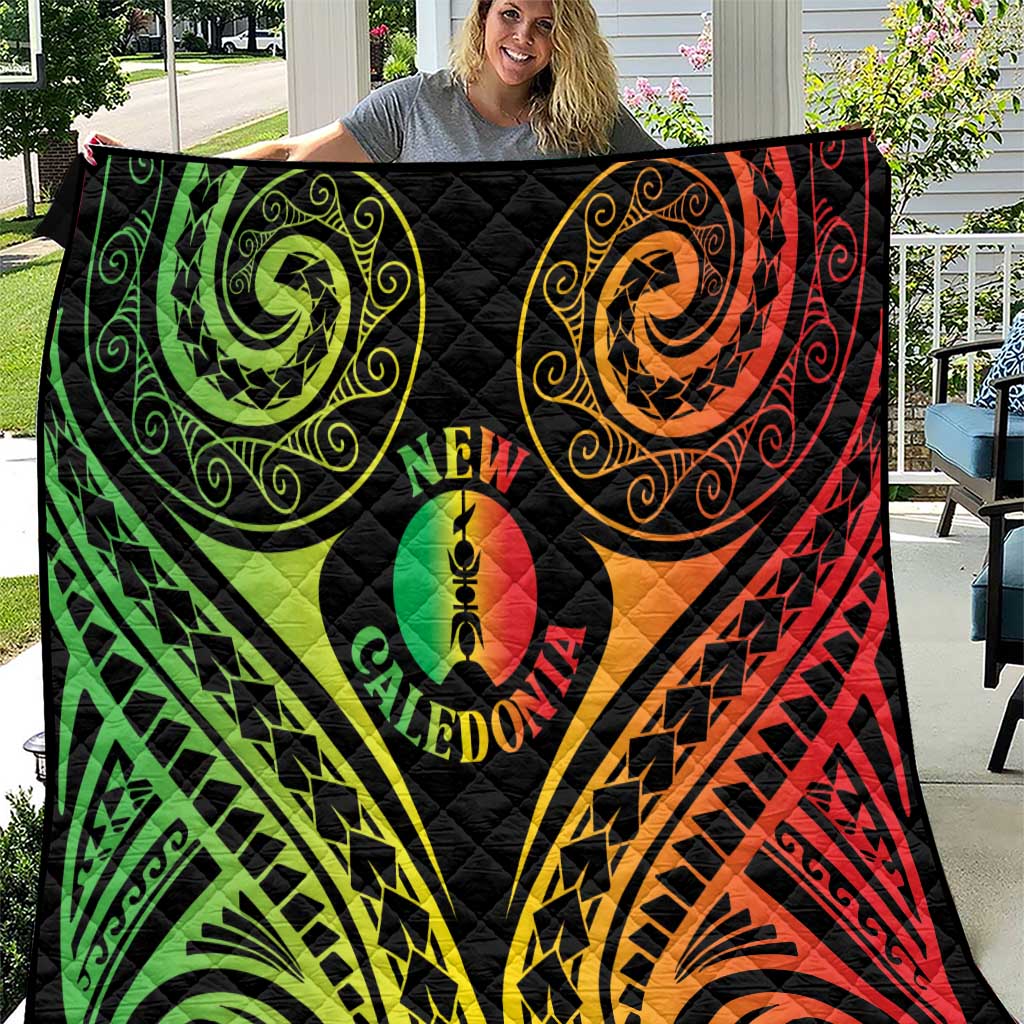 New Caledonia Day Quilt Polynesian Curves Reggae Color LT05 Reggae - Polynesian Pride