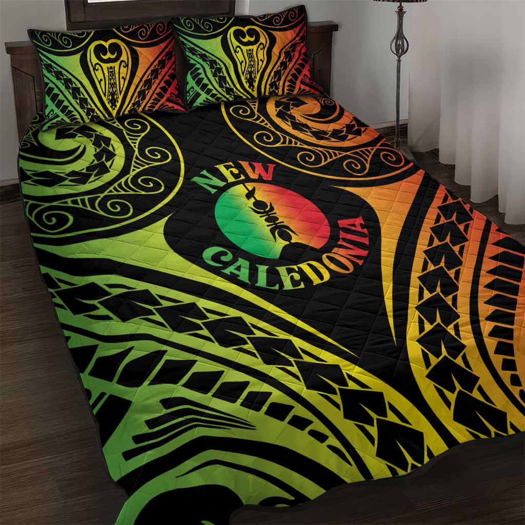 New Caledonia Day Quilt Bed Set Polynesian Curves Reggae Color LT05 Reggae - Polynesian Pride