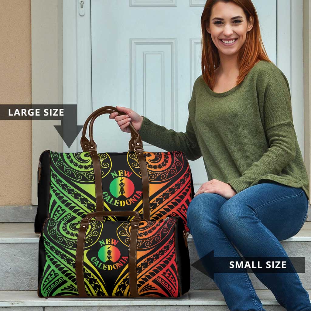 New Caledonia Day Travel Bag Polynesian Curves Reggae Color LT05 - Polynesian Pride