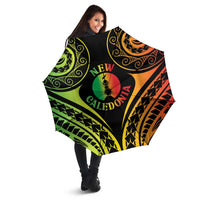 New Caledonia Day Umbrella Polynesian Curves Reggae Color LT05 - Polynesian Pride