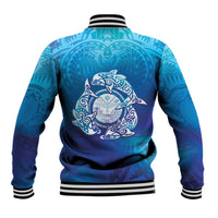 Marshall Islands Manit Day Baseball Jacket Tribal Dolphin With Marshall Seal LT05 - Polynesian Pride