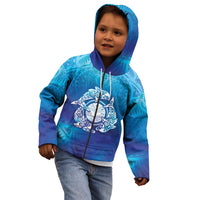 Marshall Islands Manit Day Kid Hoodie Tribal Dolphin With Marshall Seal LT05 - Polynesian Pride