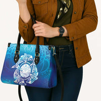 Marshall Islands Manit Day Leather Bag Tribal Dolphin With Marshall Seal LT05 - Polynesian Pride